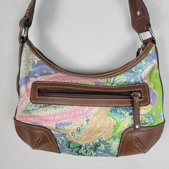 Chaps Pastel Paisley Print Shoulder Bag‎ - Picture 6 of 15